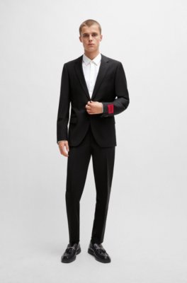 all black suits for men slim fit