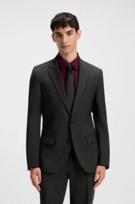 Slim-fit suit in a performance-stretch wool blend 2