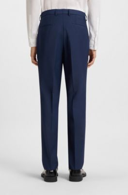 Slim-fit suit in a performance-stretch wool blend, Blue