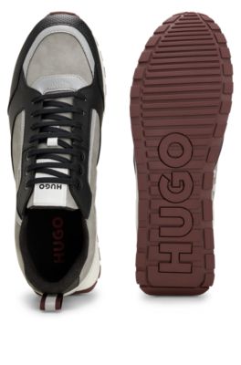 black hugo boss trainers