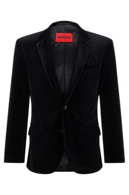 Hugo boss velvet clearance blazer mens