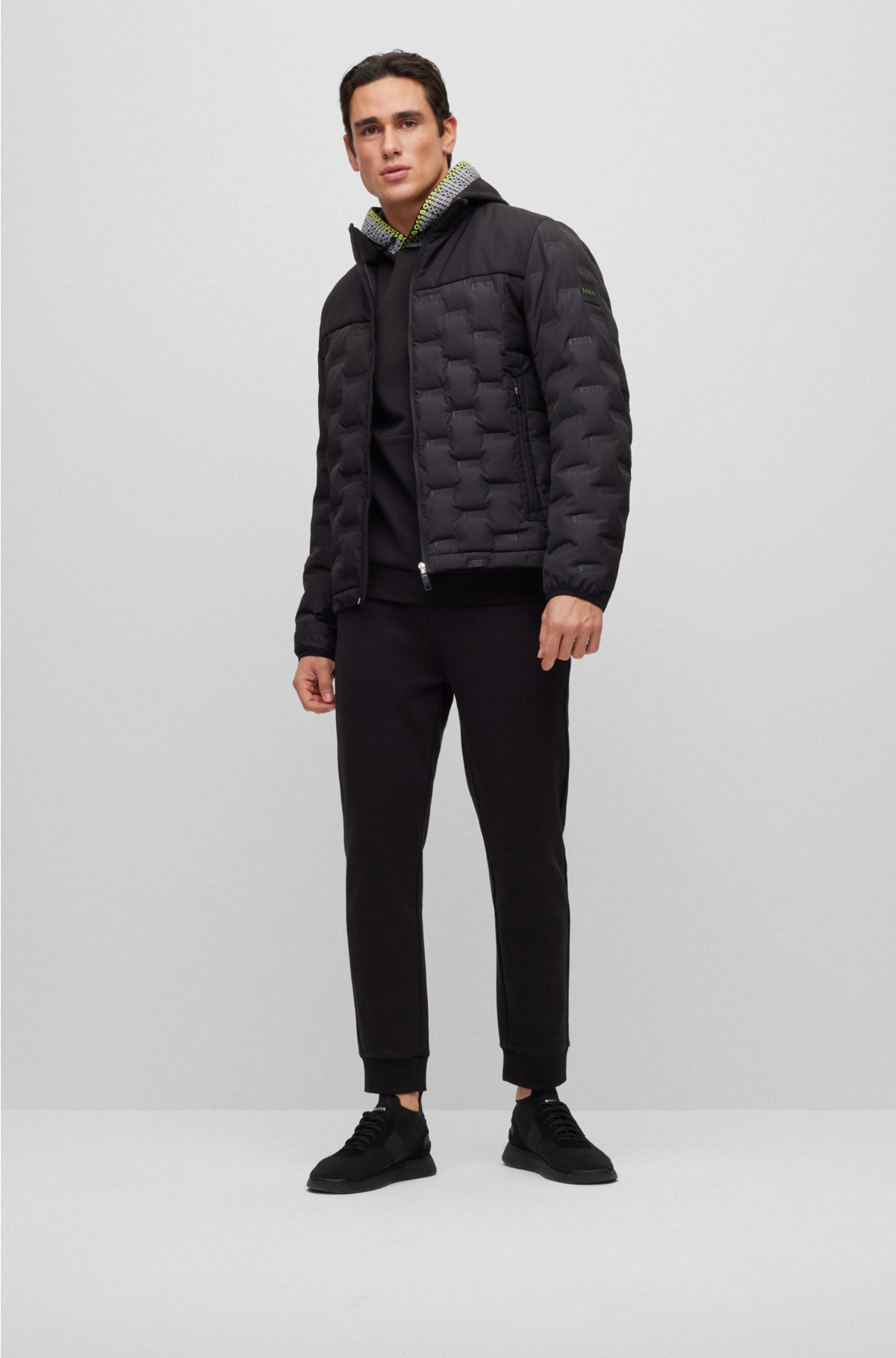 Water-repellent down jacket - regular-fit with filling BOSS