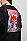 HUGO 雨果层叠徽标和个性艺术风图案装饰棉质平纹针织 T 恤,  001_Black