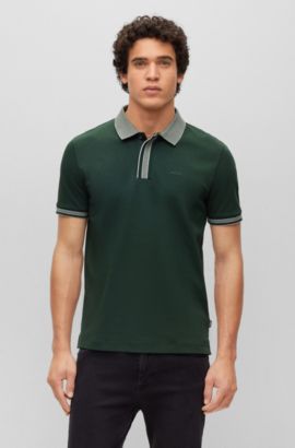 Forberedende navn Institut Habitat Green Polo Shirts for Men by HUGO BOSS | Designer Menswear
