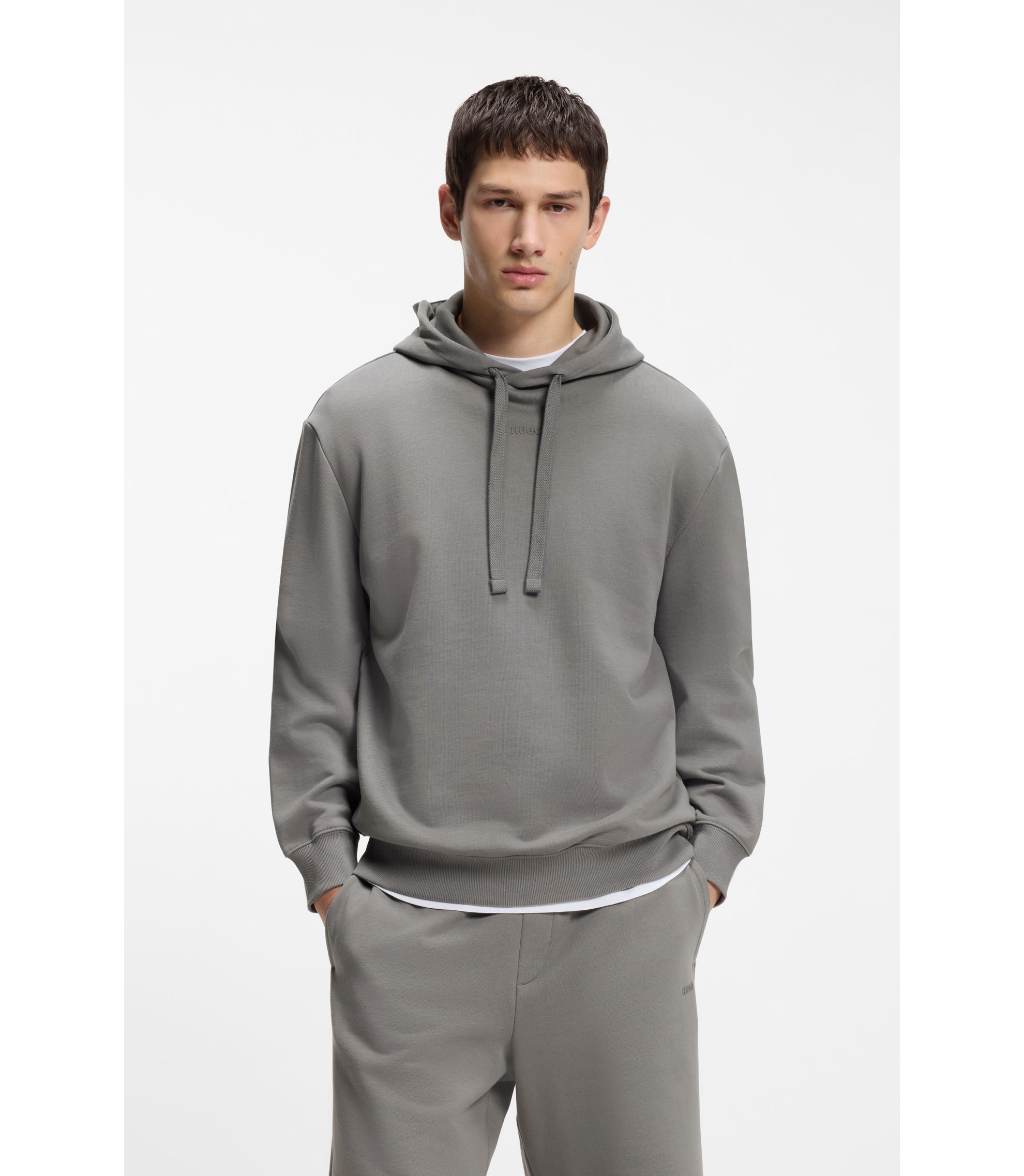 Hoodie aus Baumwoll-Terry mit Logo-Print