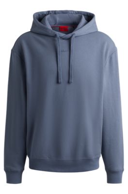 HUGO - Relaxed-Fit Hoodie aus Baumwoll-Terry mit Logo-Print