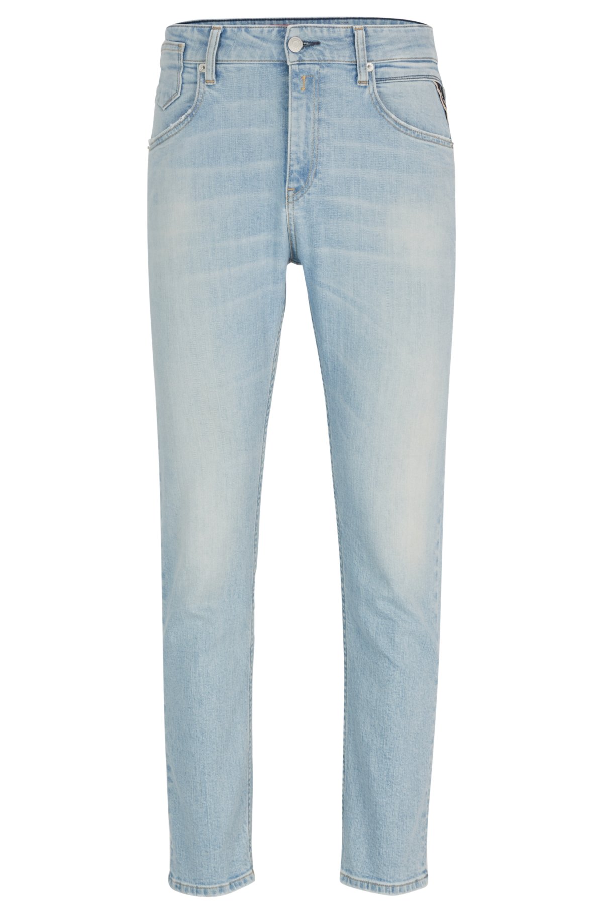 geschenk Prelude Cirkel HUGO - HUGO | REPLAY regular-fit jeans in light-blue stretch denim