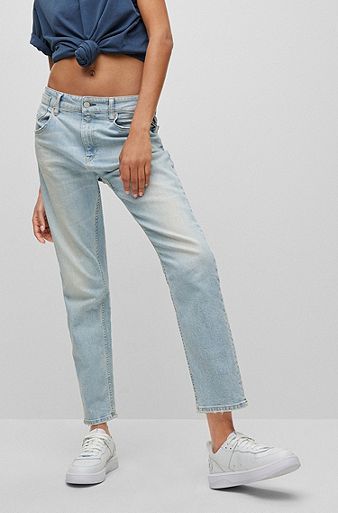 HUGO | REPLAY regular-fit jeans in light-blue stretch denim, Light Blue