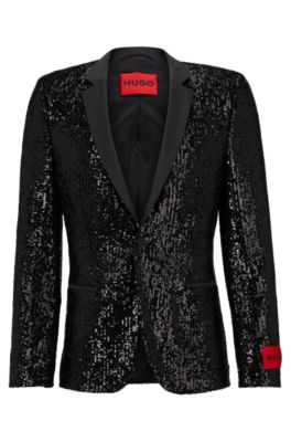 Red sequin hot sale blazer mens