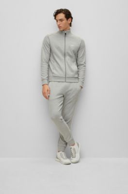 grey and green hugo boss tracksuit