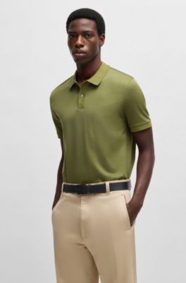 Italian-leather belt with black buckle, Black