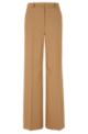 Relaxed-fit formal trousers in a stretch-wool blend, Beige