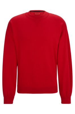 HUGO オーガニックコットンセーター ロゴエンブロイダリー