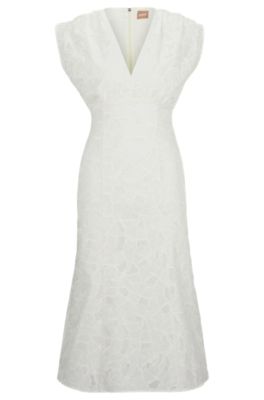 Vestido blanco best sale hugo boss