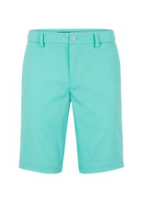 Slim-fit shorts in an organic-cotton blend, Turquoise