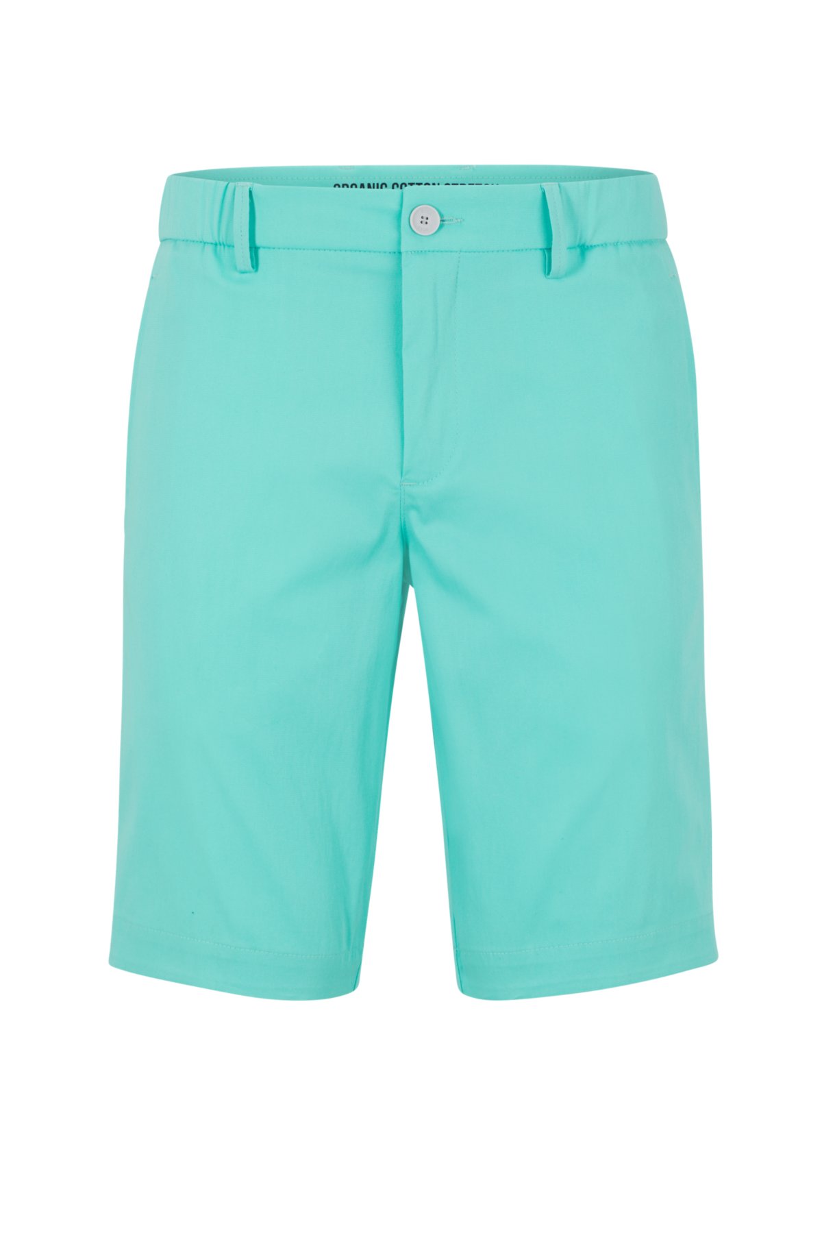 Slim-fit shorts in an organic-cotton