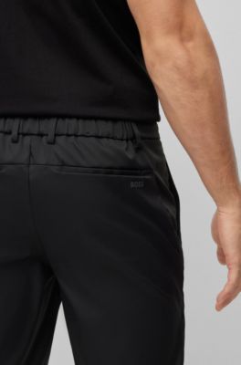 BOSS - Slim-fit shorts in water-repellent twill