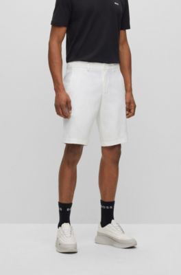 BOSS - スリムフィット ショートパンツ はっ水加工ツイル