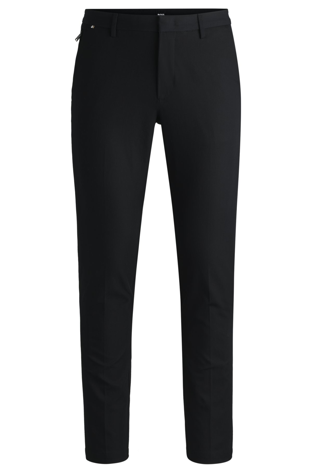 BOSS - Slim-fit trousers in a cotton blend with stretch