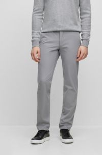 Slim-fit trousers in a stretch cotton blend, Silver