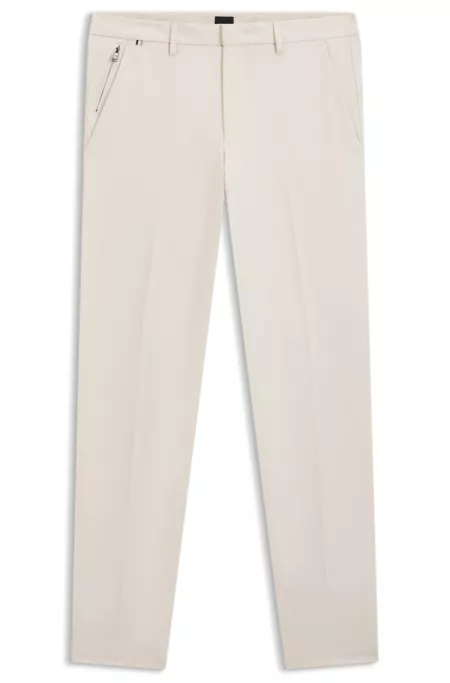 Slim-fit trousers in a stretch-cotton blend