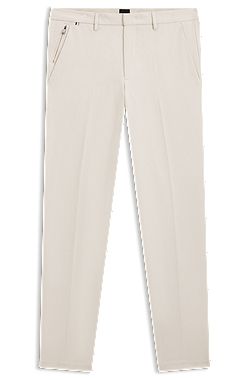 Slim-fit trousers in a stretch cotton blend