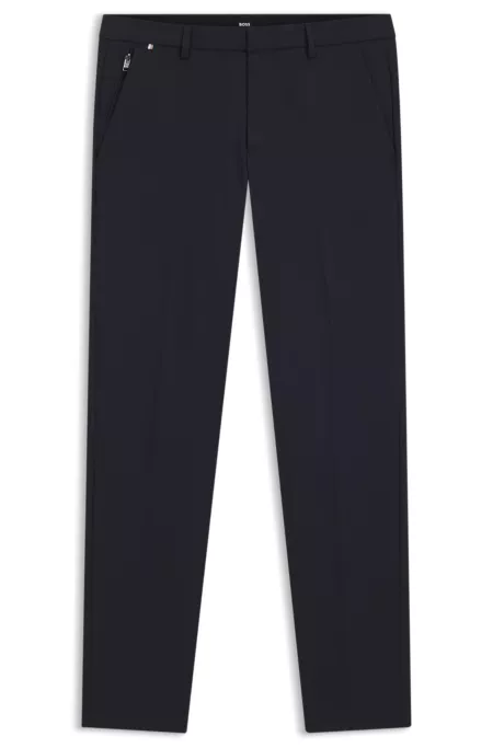 Slim-fit trousers in a stretch-cotton blend
