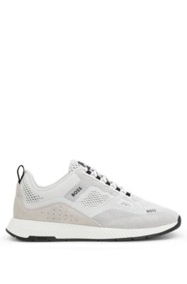 Hugo boss mesh outlet trainers