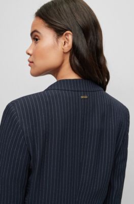 単品購入可 HUGO BOSS Cotton-Silkピンストライプ・サマージャケット