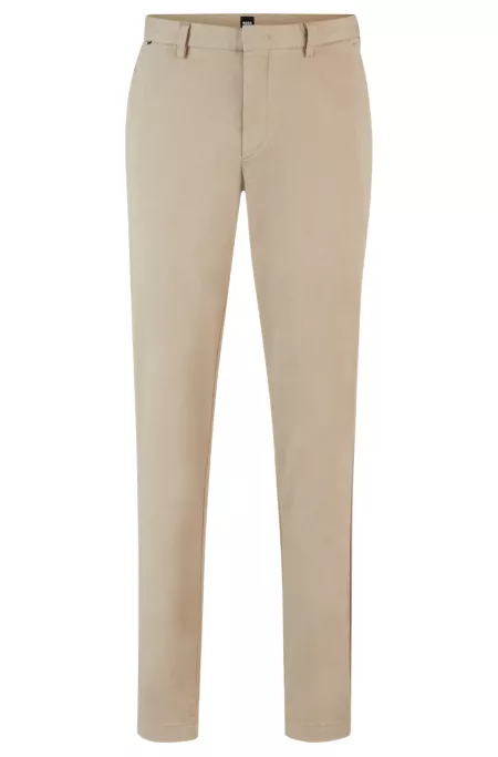 Slim-fit chinos in stretch-cotton gabardine