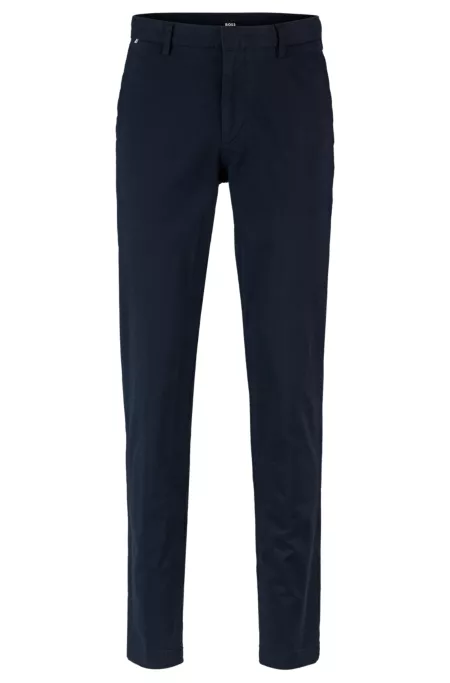 Slim-fit chinos in stretch-cotton gabardine