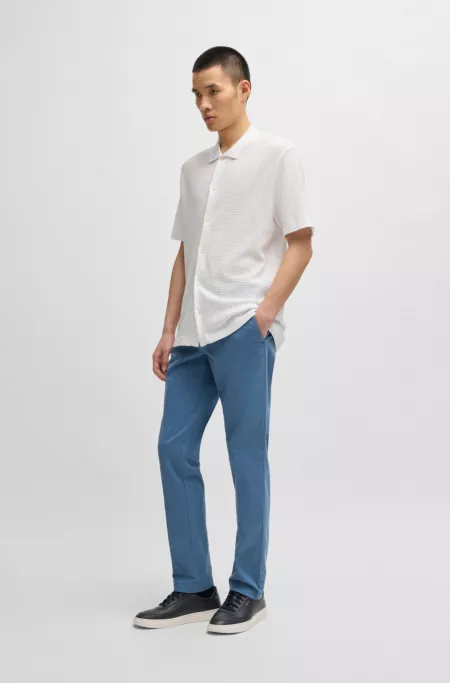 Chino Slim en gabardine de coton stretch