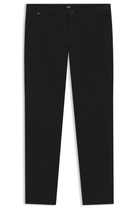 Regular-fit chinos in stretch-cotton gabardine