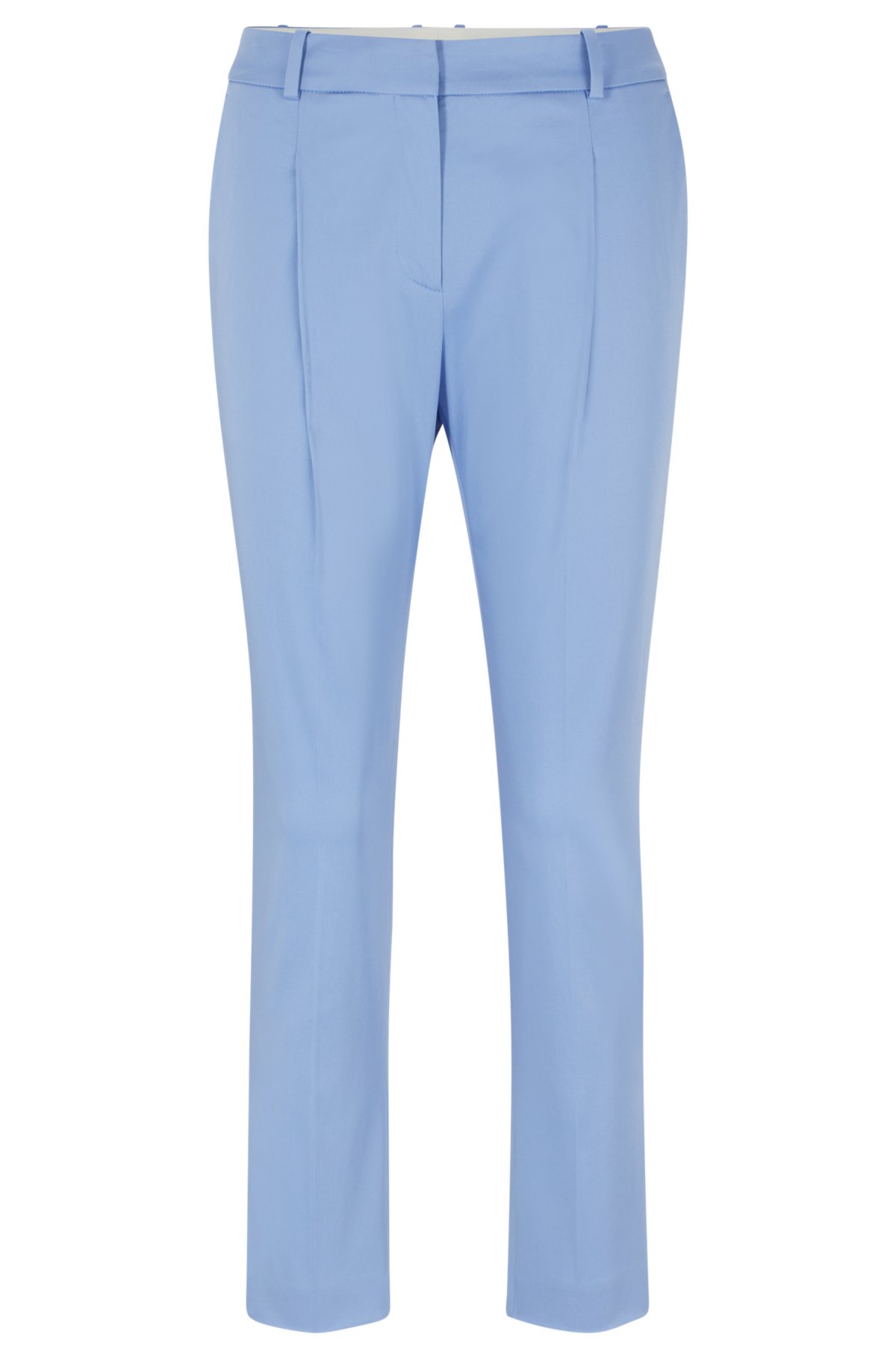 BOSS - Relaxed-fit trousers in stretch organic cotton