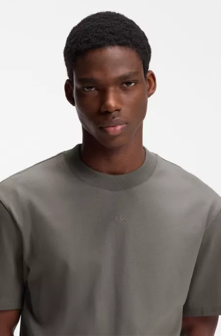 Relaxed-fit T-shirt in cotton with logo print