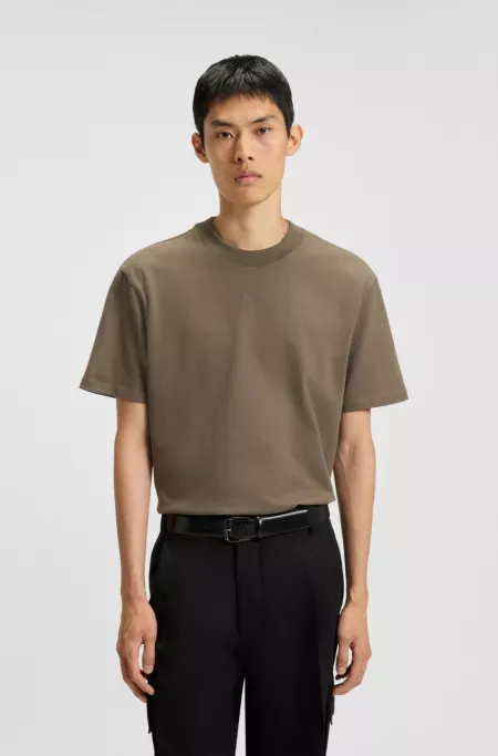 Relaxed-fit T-shirt in cotton with logo print