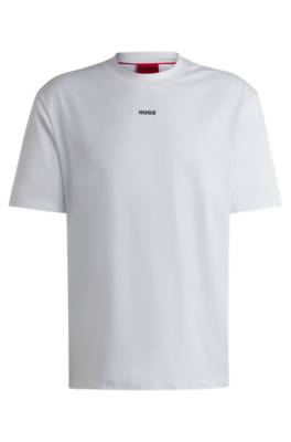 Hugo Relaxed-fit T-shirt In Cotton Jersey With Printed Logo