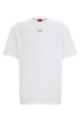 Relaxed-fit T-shirt in cotton jersey with printed logo, White