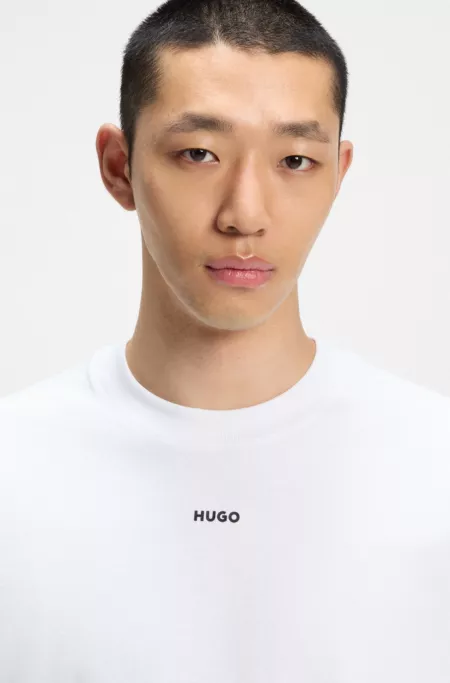 Relaxed-fit T-shirt in cotton with logo print