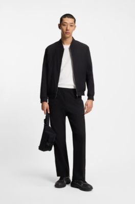 Relaxed-fit T-shirt in cotton with logo print, Natural