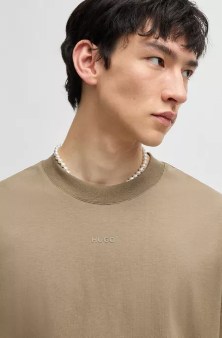 Relaxed-fit T-shirt in cotton with logo print
