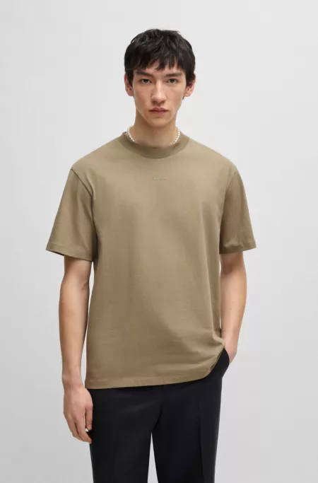 Relaxed-fit T-shirt in cotton with logo print
