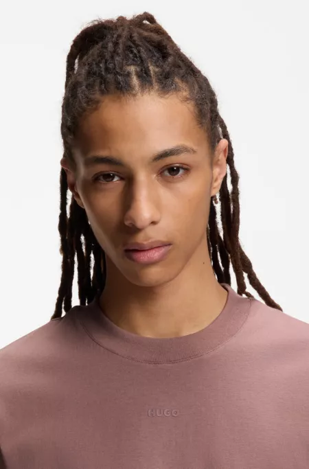 Relaxed-fit T-shirt in cotton with logo print