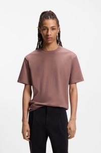 Relaxed-fit T-shirt in cotton with logo print, Red