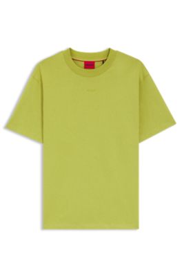 Relaxed-fit T-shirt in cotton with logo print, Light Green