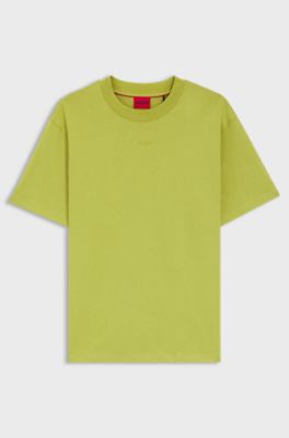 Relaxed-fit T-shirt in cotton with logo print, Light Green