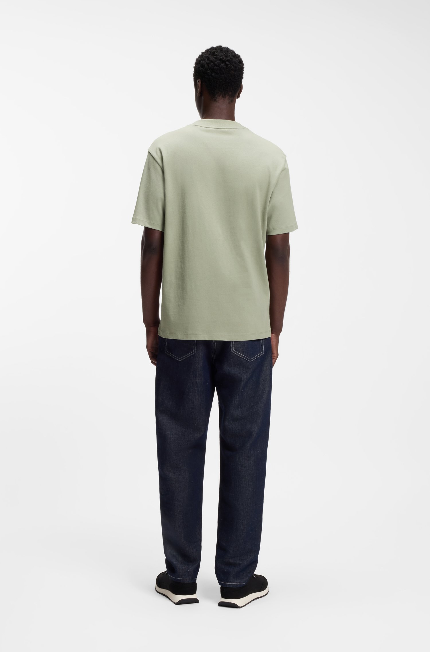 Hugo Cotton-jersey T-shirt herr – bild 3