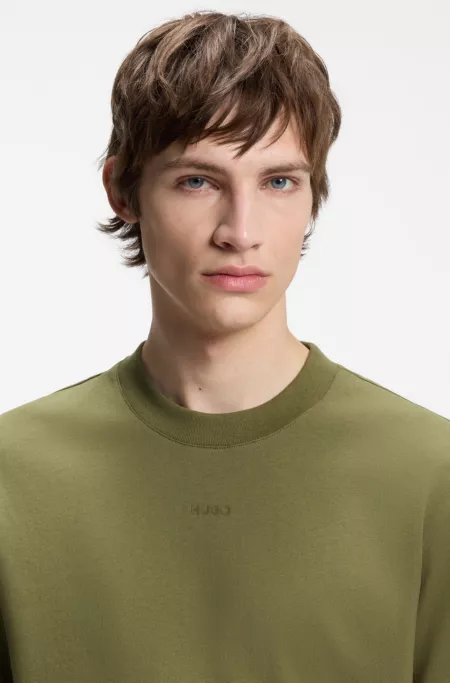Relaxed-fit T-shirt with central logo detail