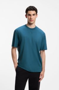 Cotton-jersey T-shirt, Blue