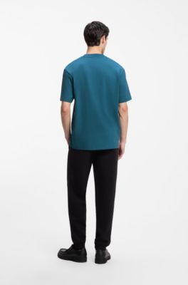 T-shirt van katoenen jersey, Blauw